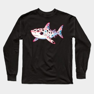 Kawaii Pink Leopard Shark Long Sleeve T-Shirt